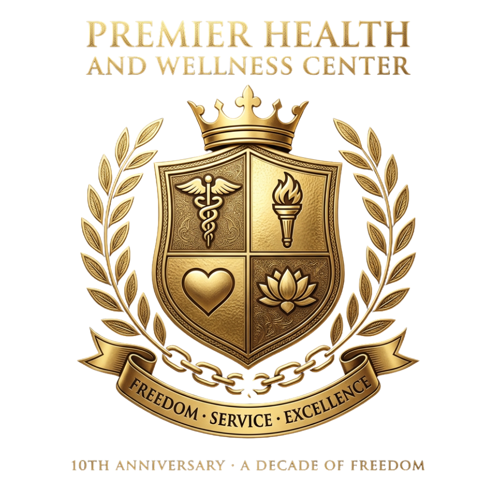 Premier Health & Wellness Centre 10th Anniversary Crest